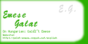 emese galat business card